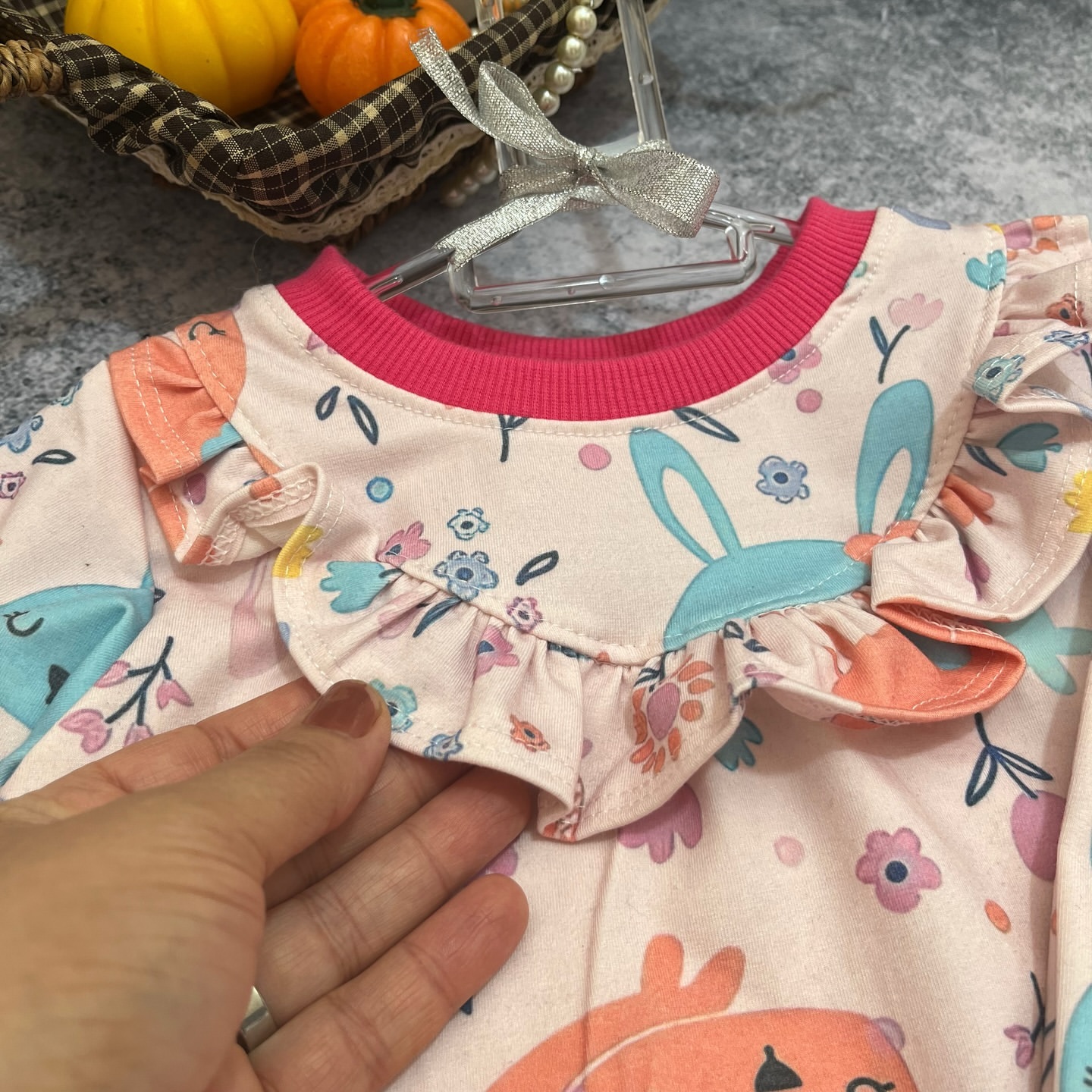 ست راحتی دخترانه نخ پنبه