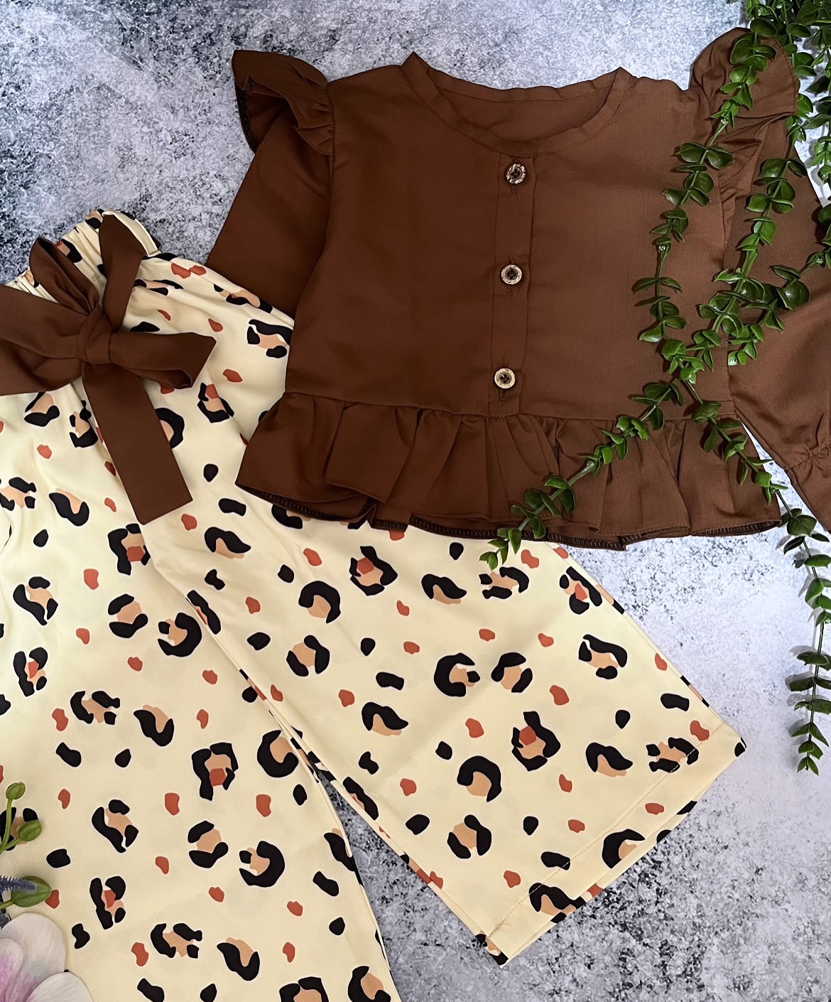 شومیز شلوار پلنگی دخترونه