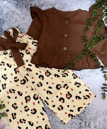 شومیز شلوار پلنگی دخترونه