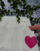 کراپ دامن قلبی دخترانه