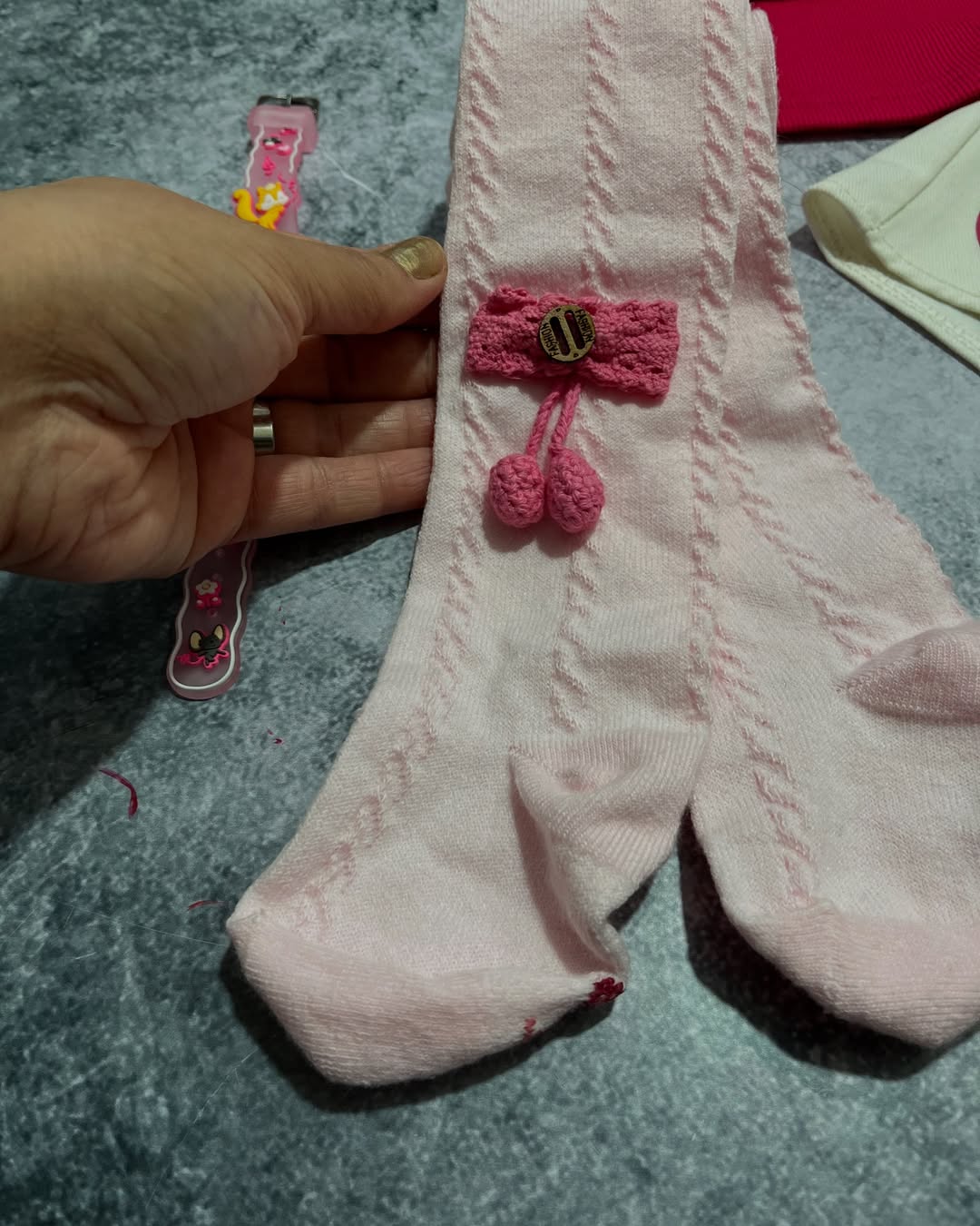 کراپ دامن قلبی دخترانه