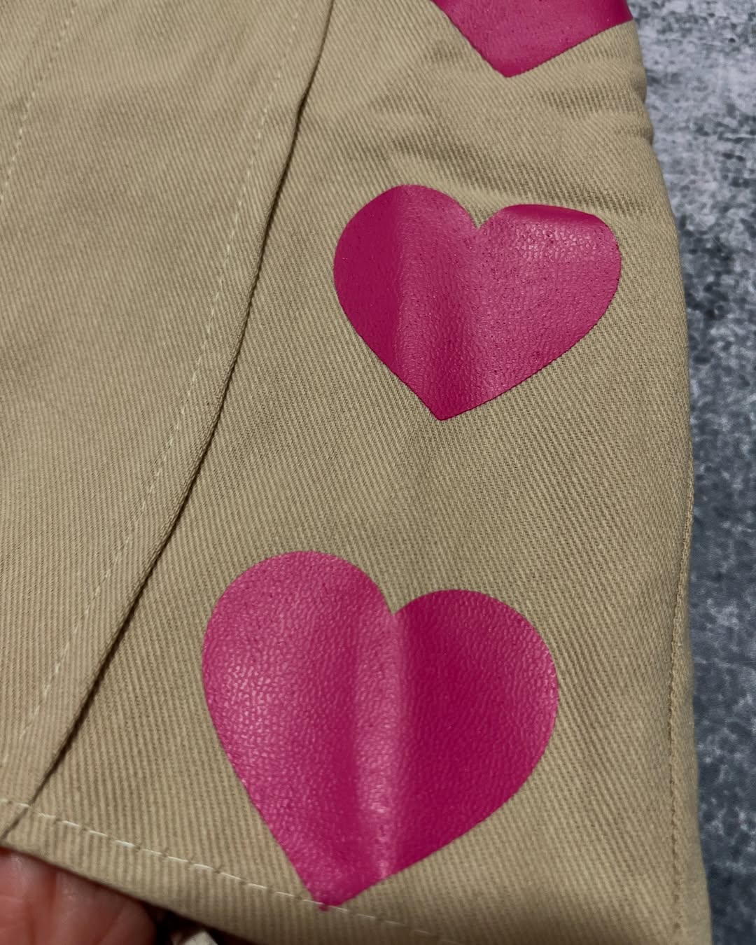 کراپ دامن قلبی دخترانه