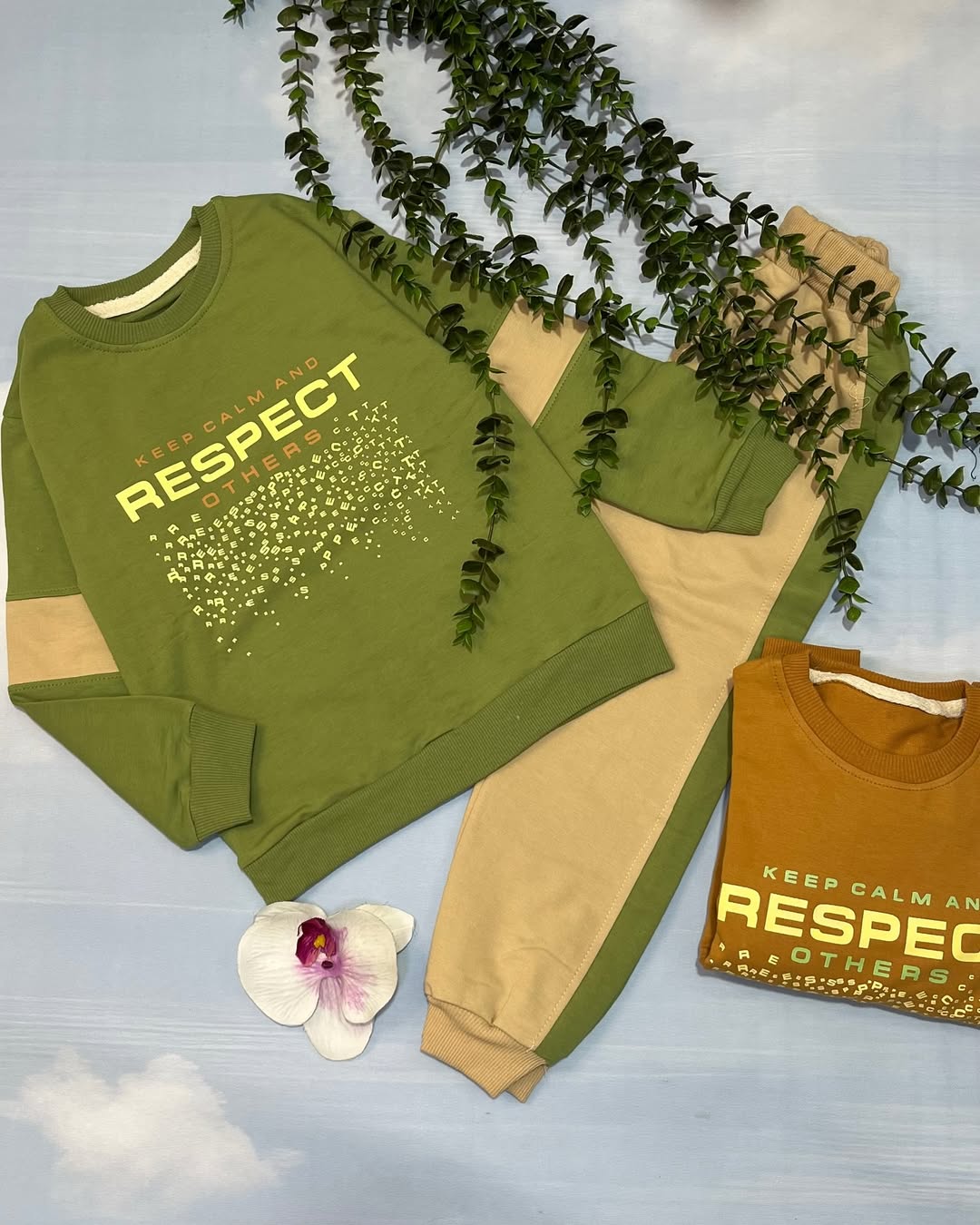 بلوز شلوار استین بلند پسرونه